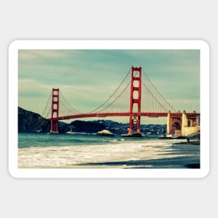 Golden Gate Postcard Sticker